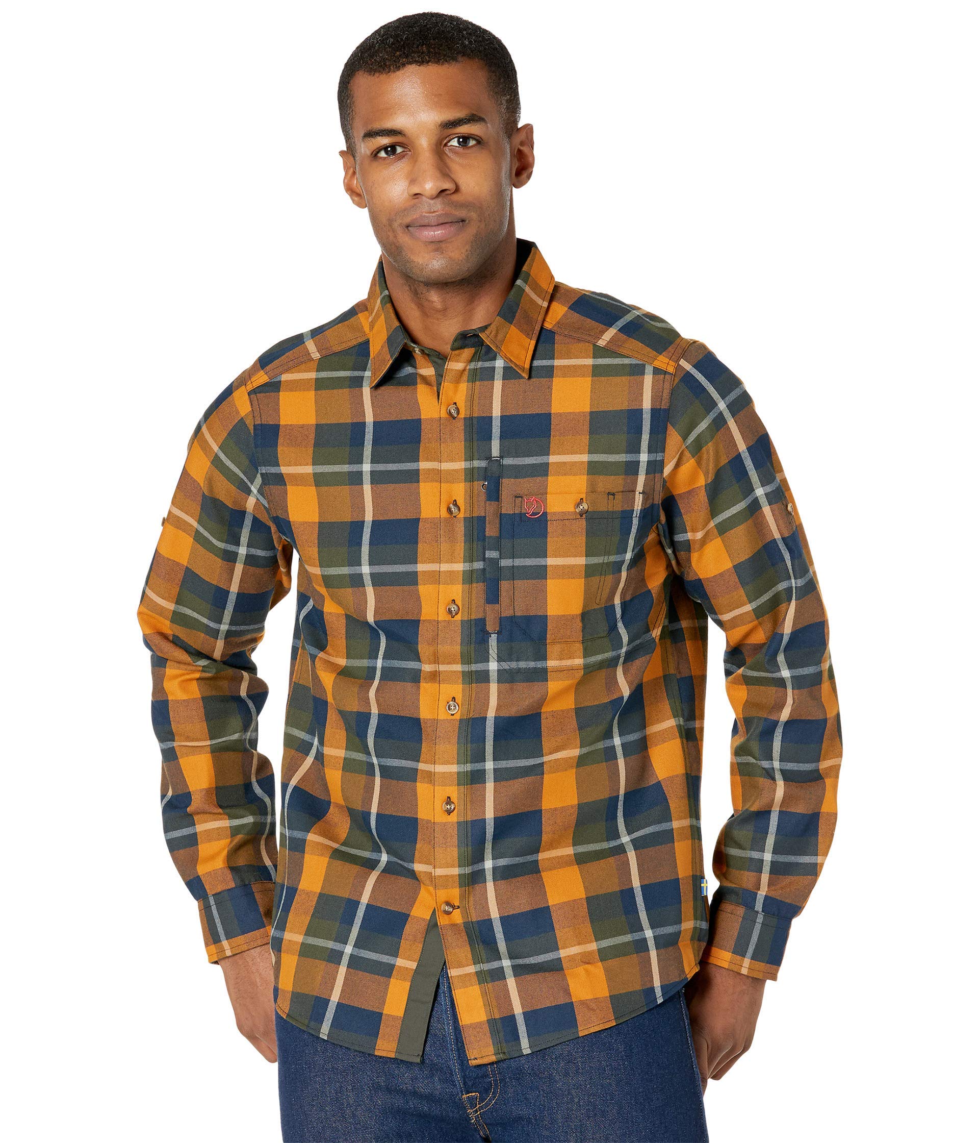 Fjallraven Men's Fjällglim M Long Sleeved T shirt, Green, L