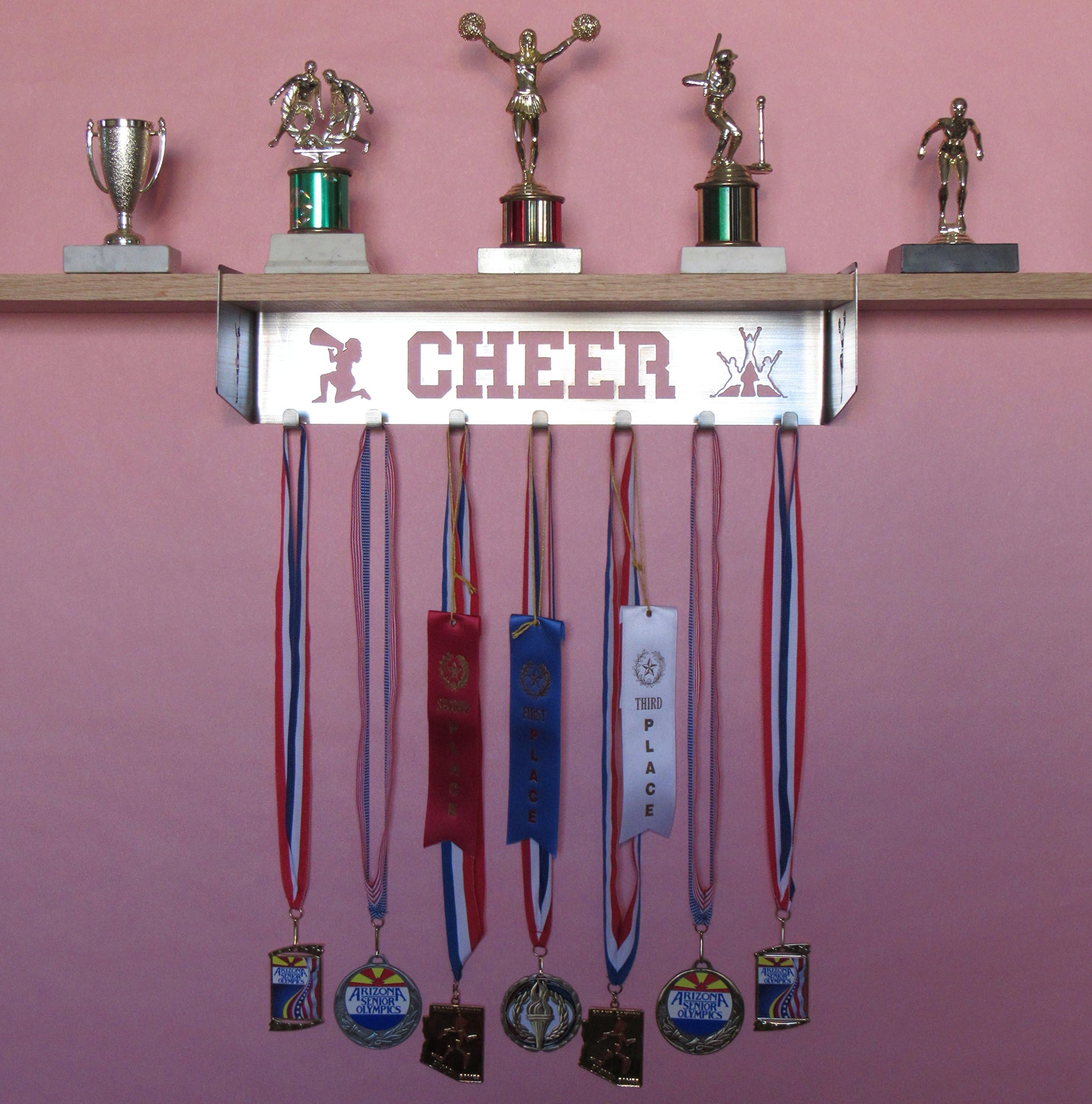 Cheer Trophy Shelf and Medal Display