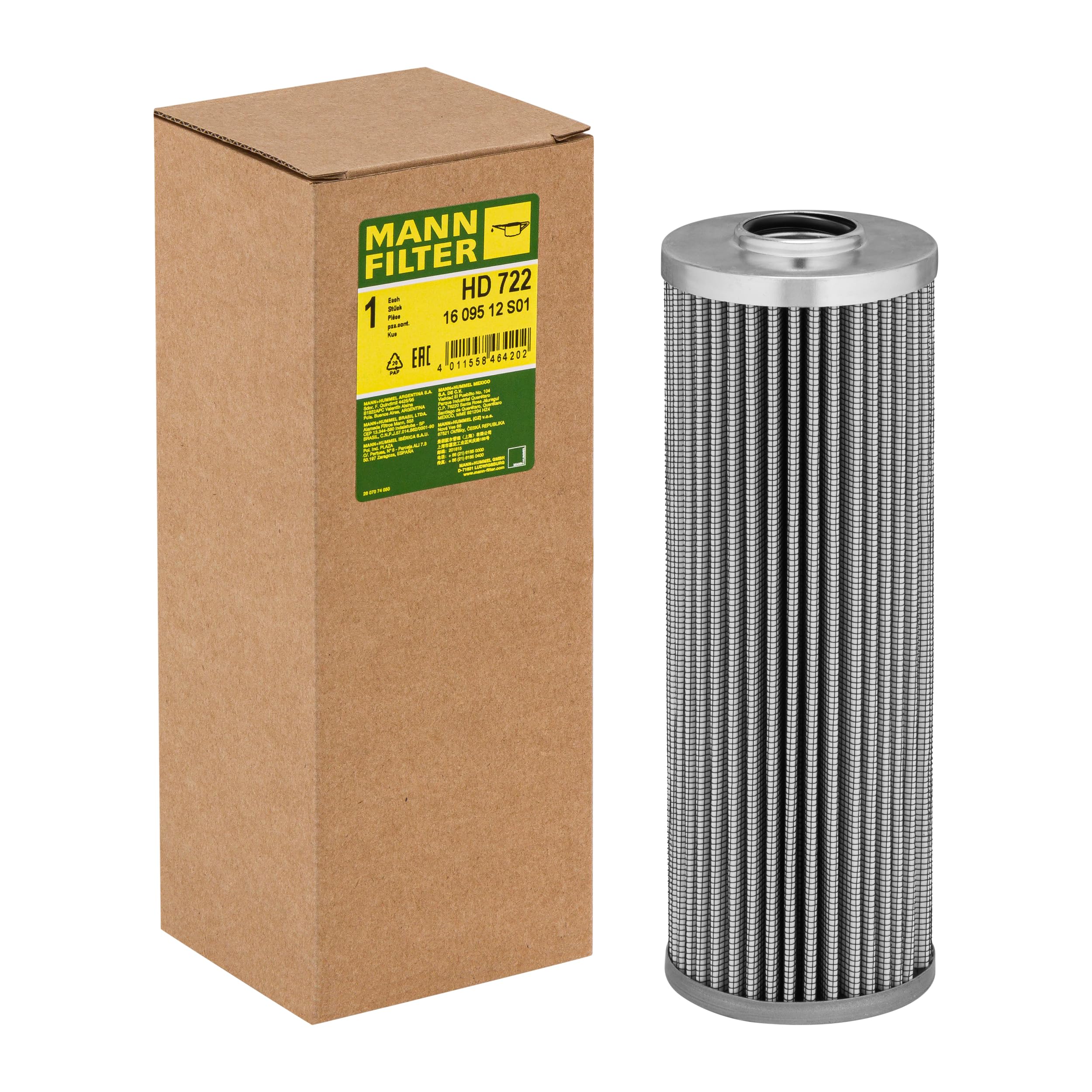 MANN-FILTER HD 722 Transmission oil filter Filtro idraulico di trasmissione - per Applicazioni fuori strada