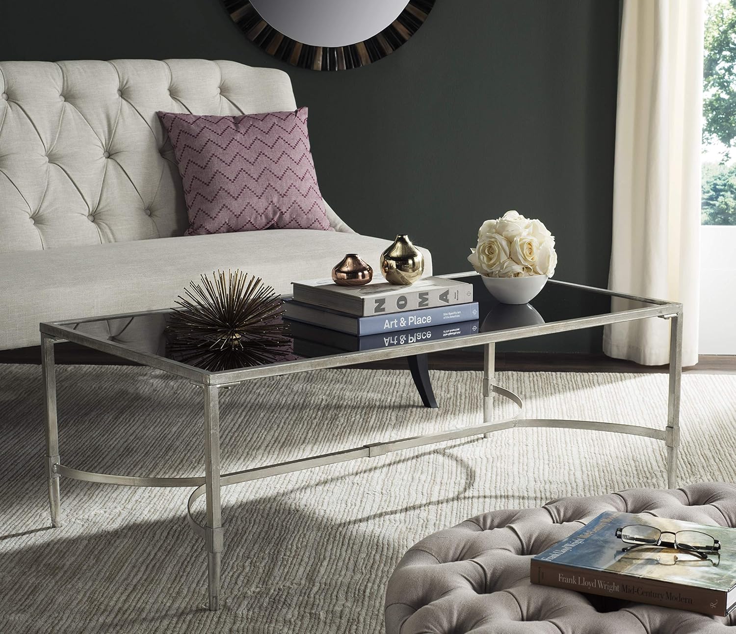 Safavieh Home Collection Antwan Silver Coffee Table