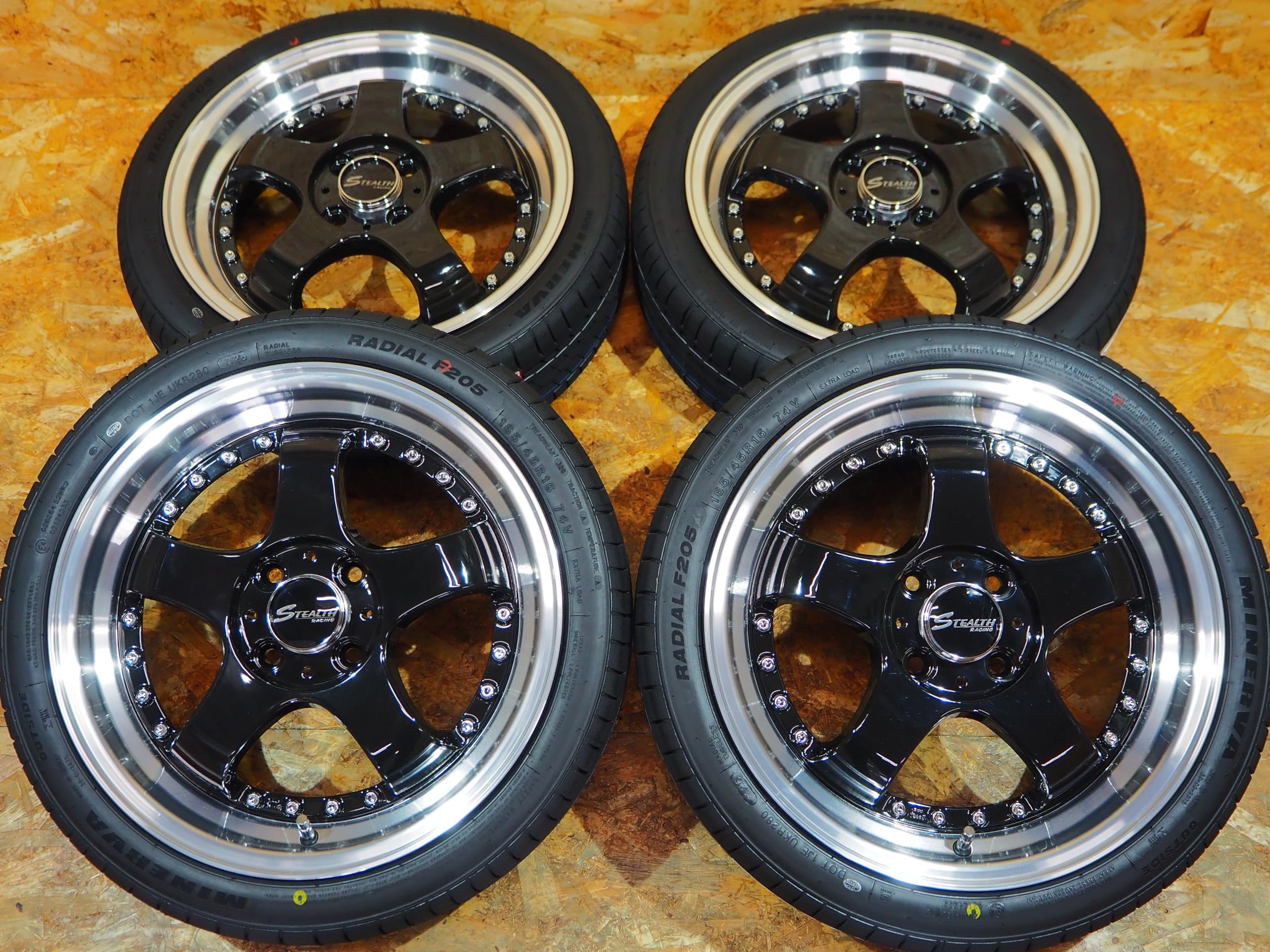 メッシュ シルバーポリッシュ 165/45R16 6J+43 軽トラ軽四カスタム Amazon | 165/45R16 5.5J+43 4H100 タイヤホイールセット 1台分