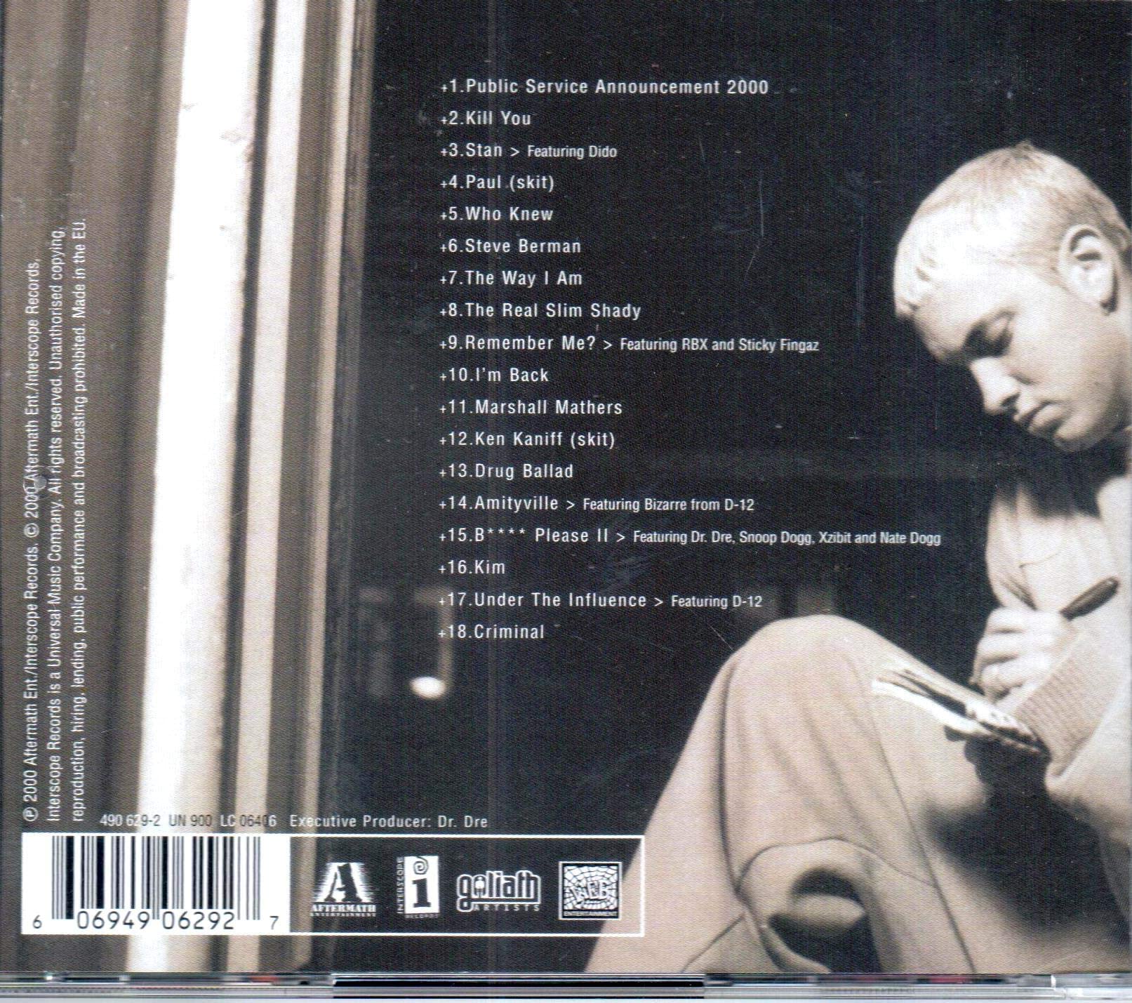 Image secondaire de The Marshall Mathers LP - Album CD d'Eminem