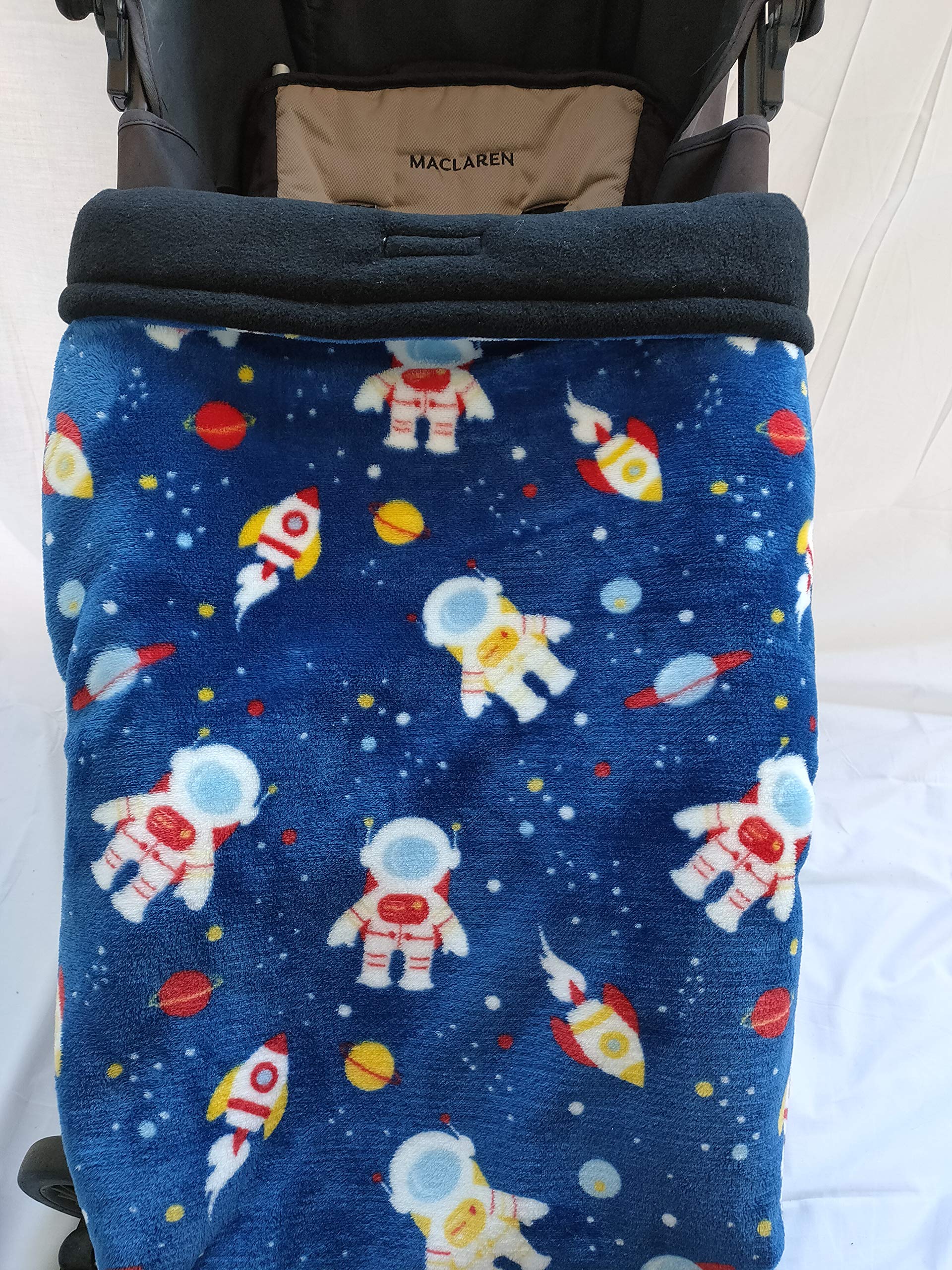 MOON-BEBE Manta Saco cubre pies Universal para Silla de Paseo y Cochecito y porta bebe (BLUE)