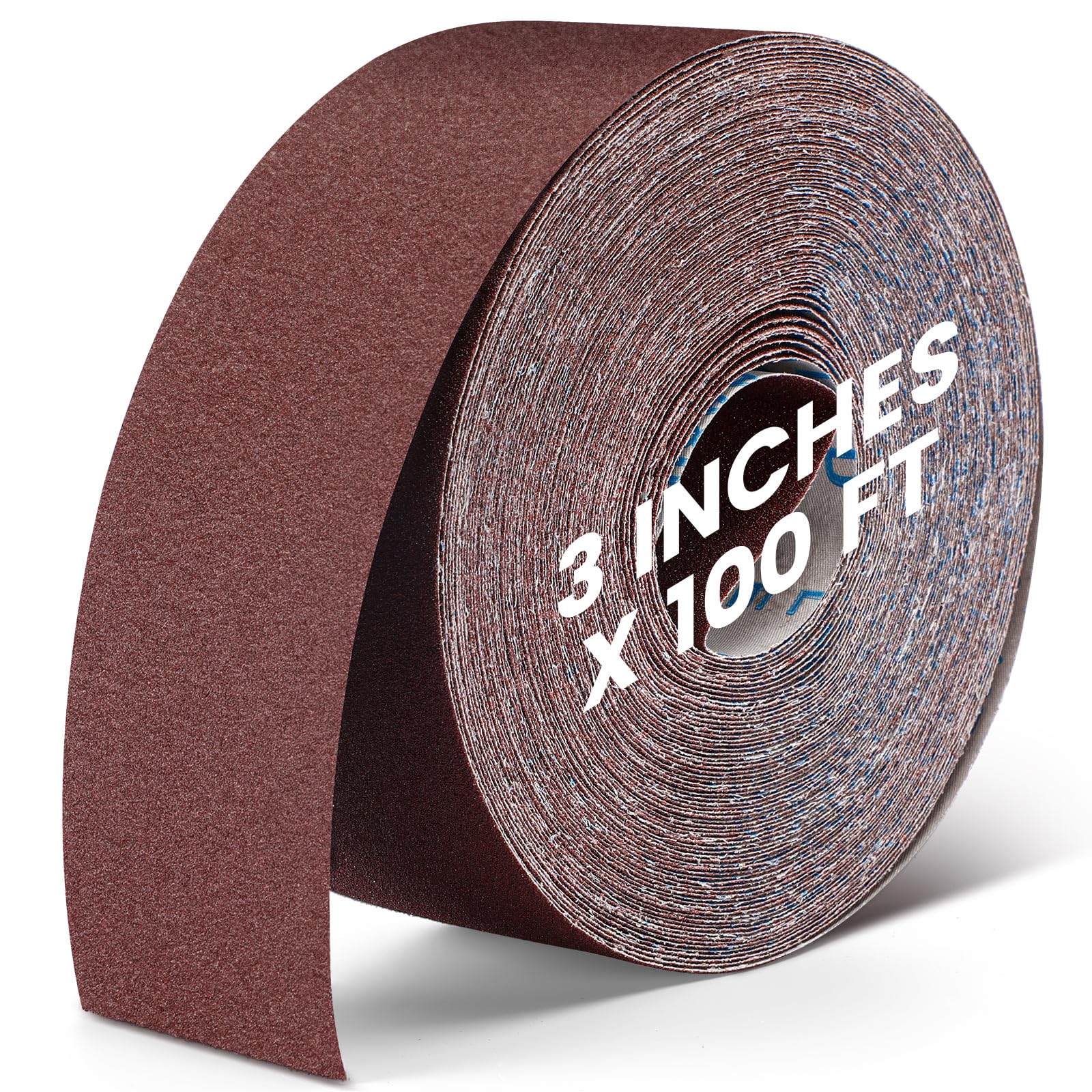 Rotolo di carta vetrata abrasiva a grana 320 Rotolo di carta vetrata lungo 7,6 x 30,5 m Rotolo di carta abrasiva Nastro abrasivo Ossido di alluminio per levigatrice a tamburo Carta vetrata