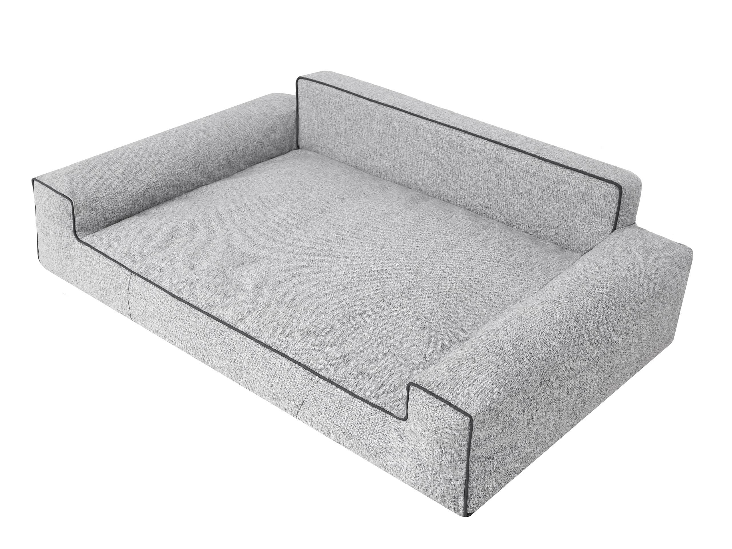 XL Hundebett 98x66 Cm – Waschbarer Bezug, Weiches Sofa Für Große Hunde, Schwarz