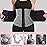 KIWI RATA Neoprene Sauna Waist Trainer Corset Sweat Belt with 2 Straps for Women Sweat Band Compression Cincher Workout Fitness Trimmer,1 Zipper Grey,Large
