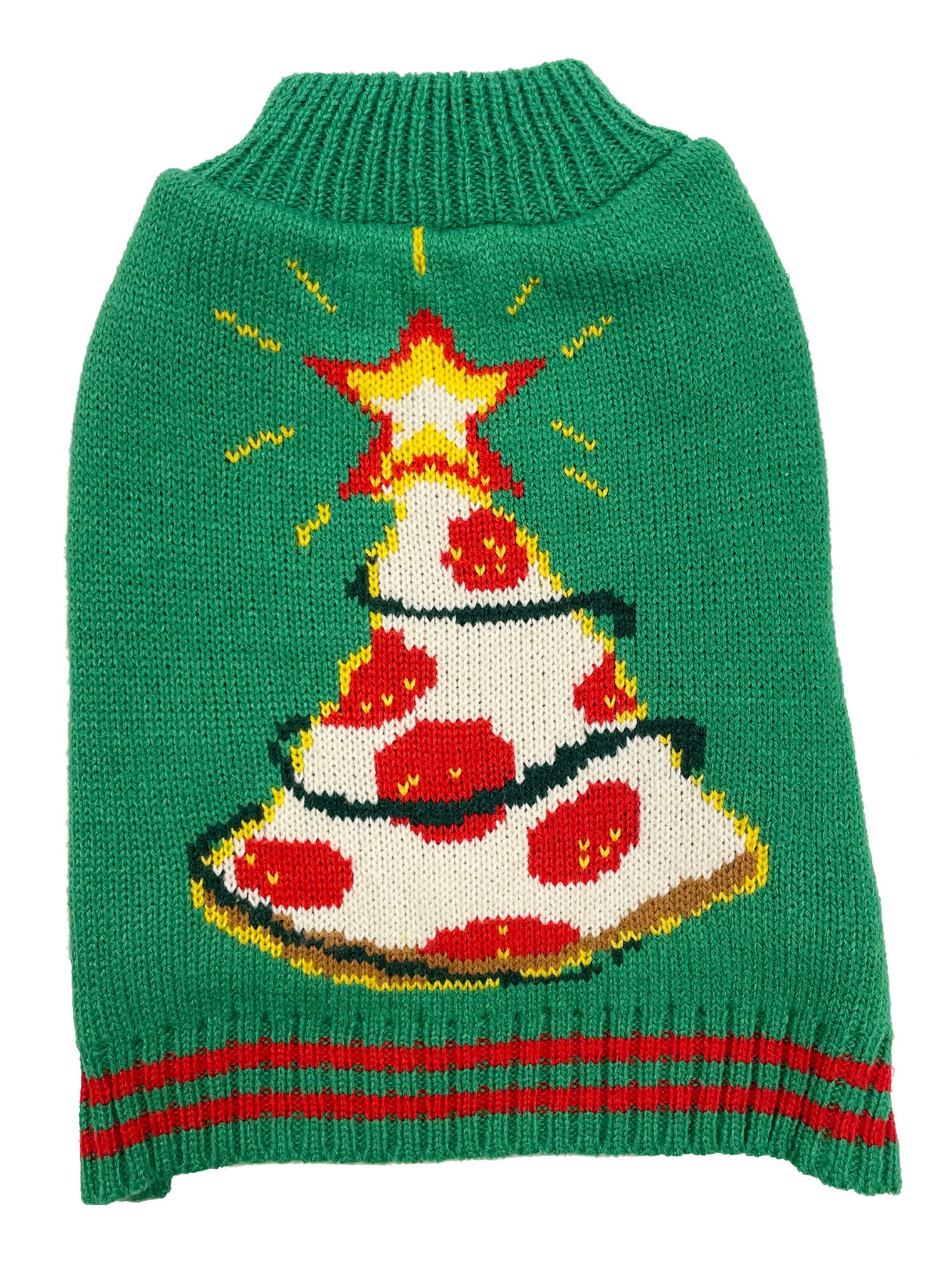 Happy Pet Christmas Jumper for Dogs Xmas Cardigans & Sweaters for Small & Medium Dogs (Christmas Tree Jumper, Small)
