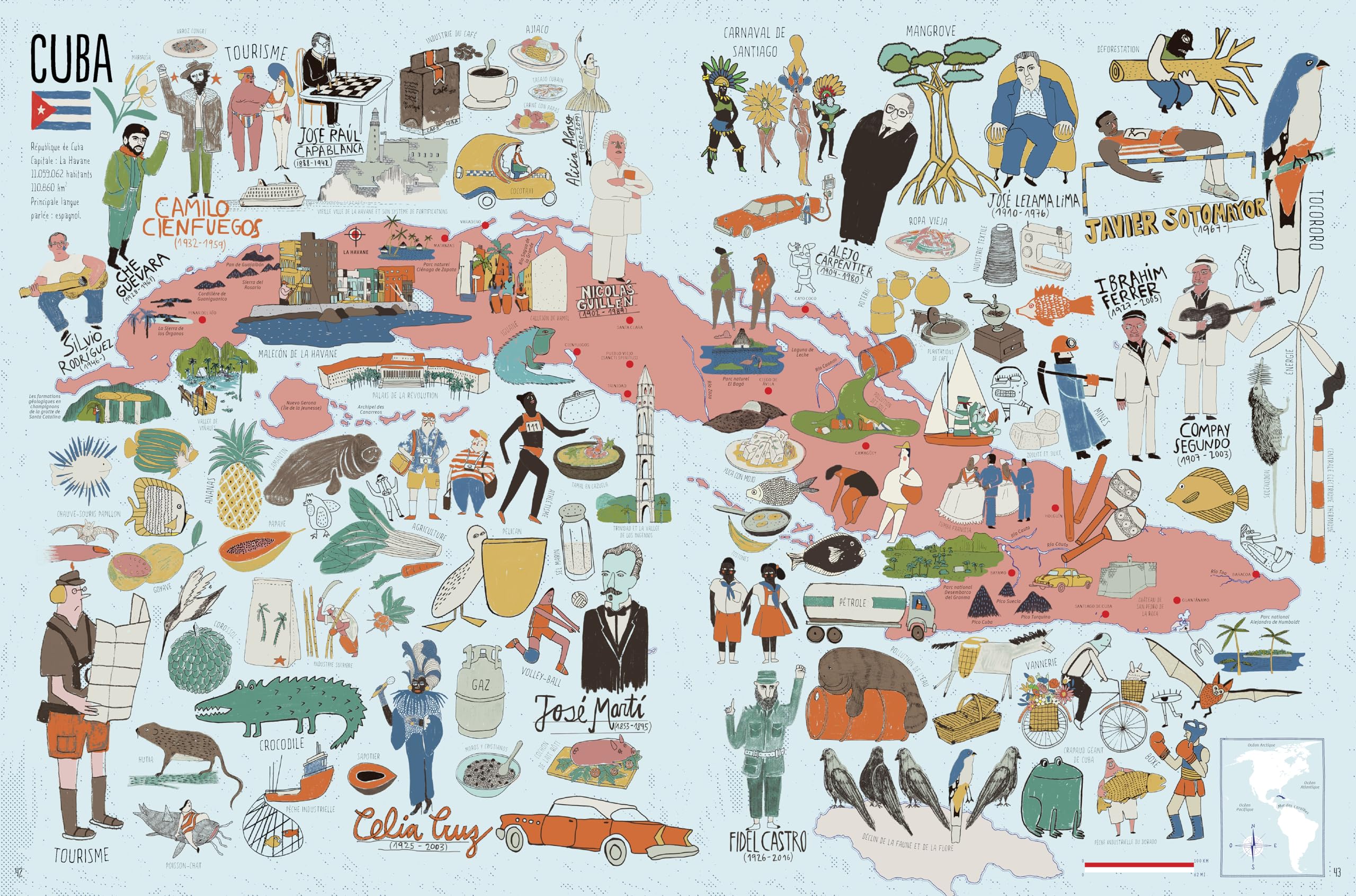Atlas des Amériques - Voyage de l'Arctique à la Terre de Feu