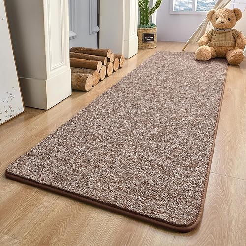 Miniatura 12 de Keeko - Alfombras grises de 4 x 6 pies para dormitorio, suave alfombra moderna para sala de estar, alfombra antideslizante de bajo pelo interior,
