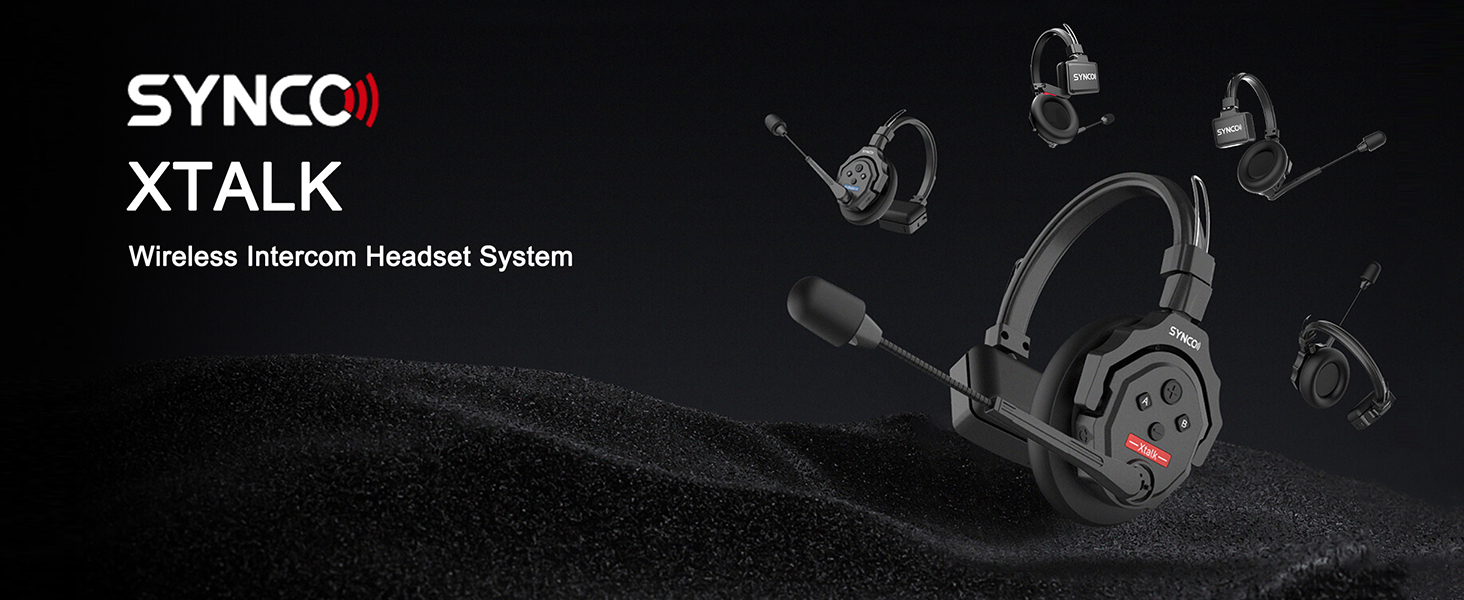 SYNCO XTALK X1 インターコムヘッドセットシステム Amazon.com: SYNCO XTalk X1 2.4GHz Wireless Headset with Microphone