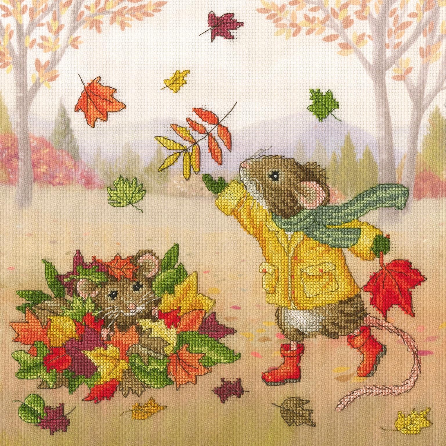 Bothy Threads Counted Cross Stitch Kit - Fall Friends