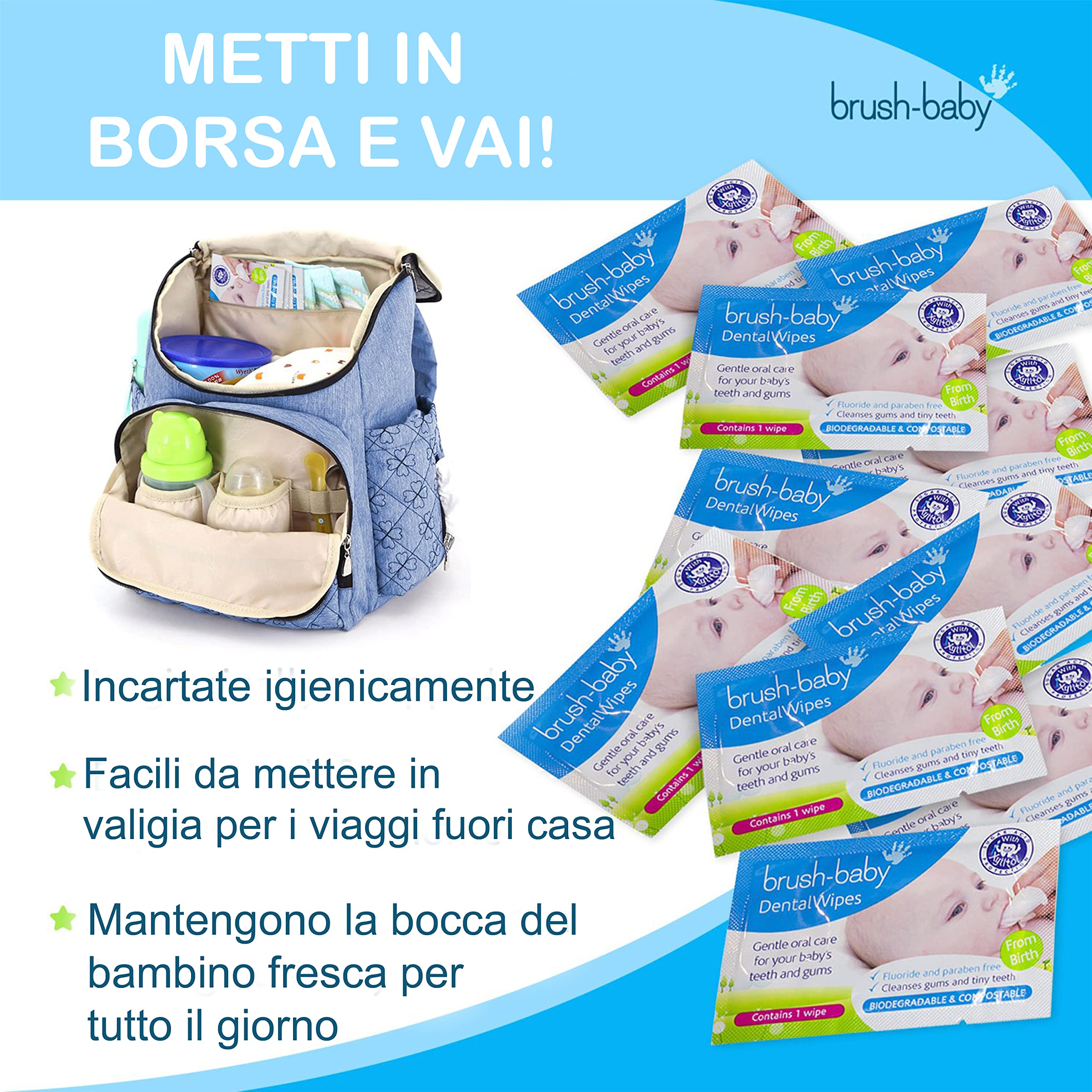 pennello-bambino Dentale Salviette 28s