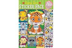 Amazing Sticker Pad for Creating Zany Zoo Faces!