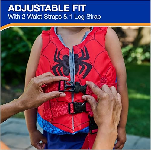 Miniatura 2 de SwimWays Marvel Swim Trainer Life Jacket, US Coast Guard Approved Life Vest Kids Swim Vest, Pool Floats & Life Jackets for Kids 33-55 lbs, Spidey