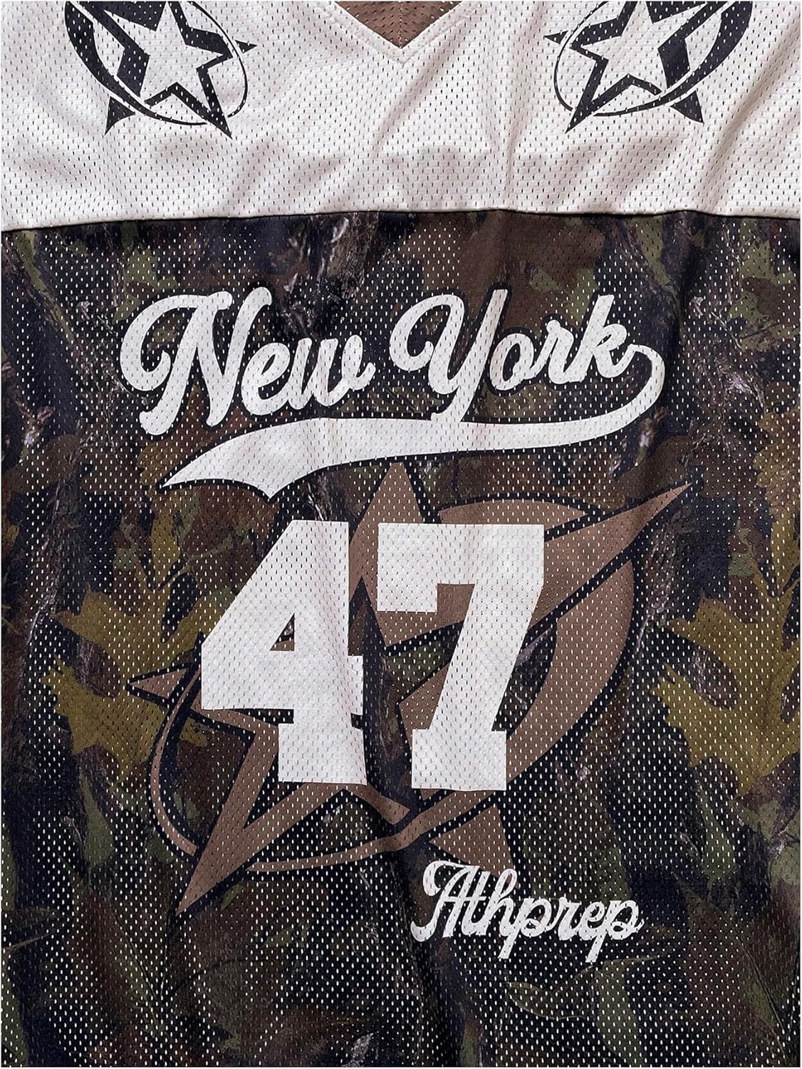 Men's Y2k Camo Tees Graphic Football Jersey Shirt Short Sleeve V Neck Summer T Shirt Tops Streetwear - Image 4