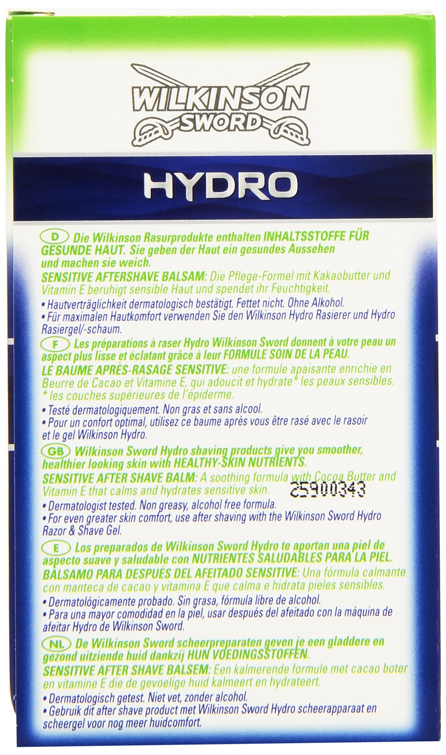 Wilkinson Sword Hydro, After Shave Balsam Sensitive, 2er Pack (2 x 100 ml)
