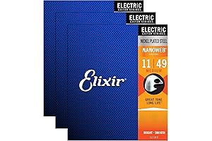 Elixir Performance Electric Guitar Strings, 3-pack Bundle