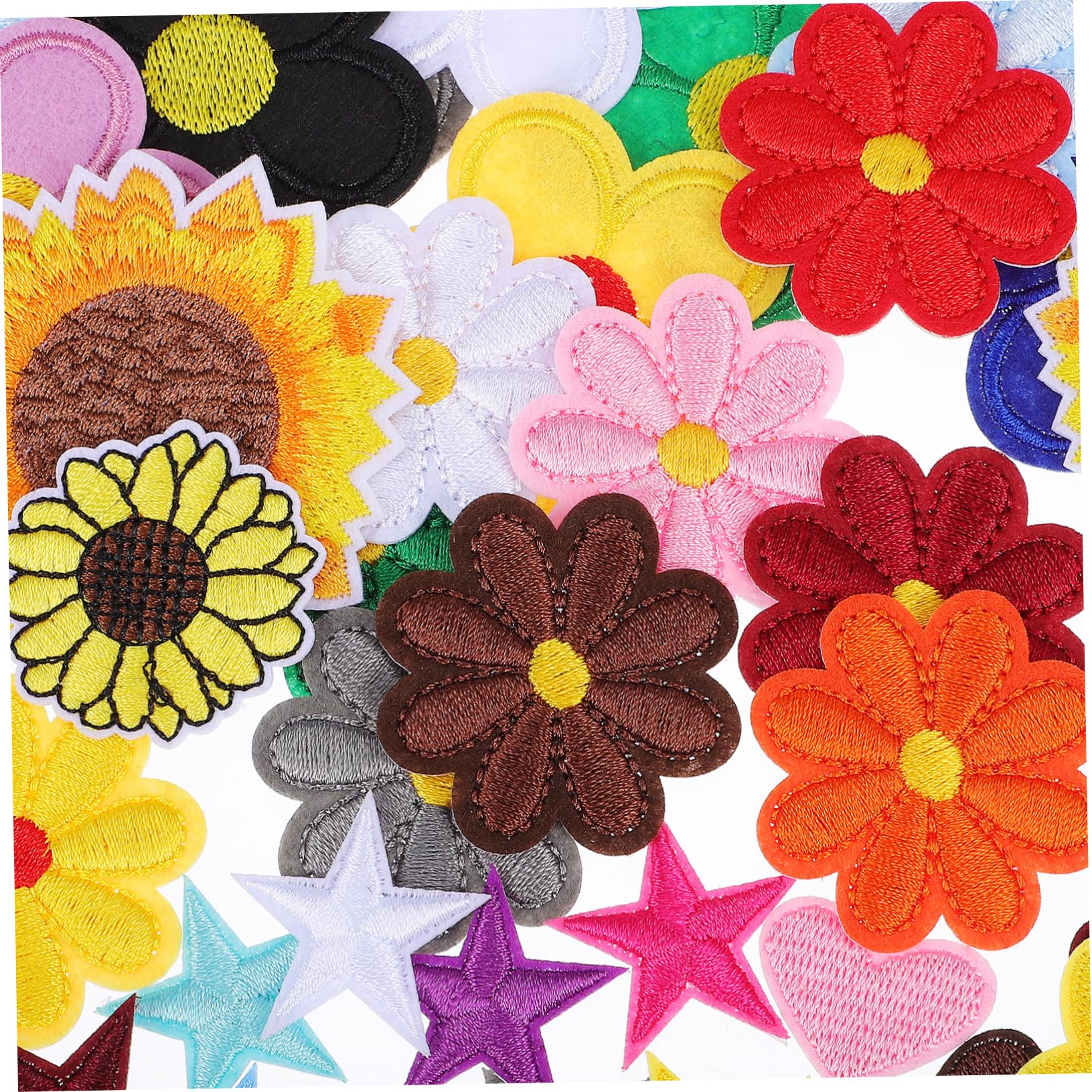 355stücke Teiliges Bunter Blumen-embroidery-patches Zum Aufbügeln Applikationen Für Kleidung Rucksäcke Hüte Hochwertige Detaillierte Stickerei Für Kreative -projekte