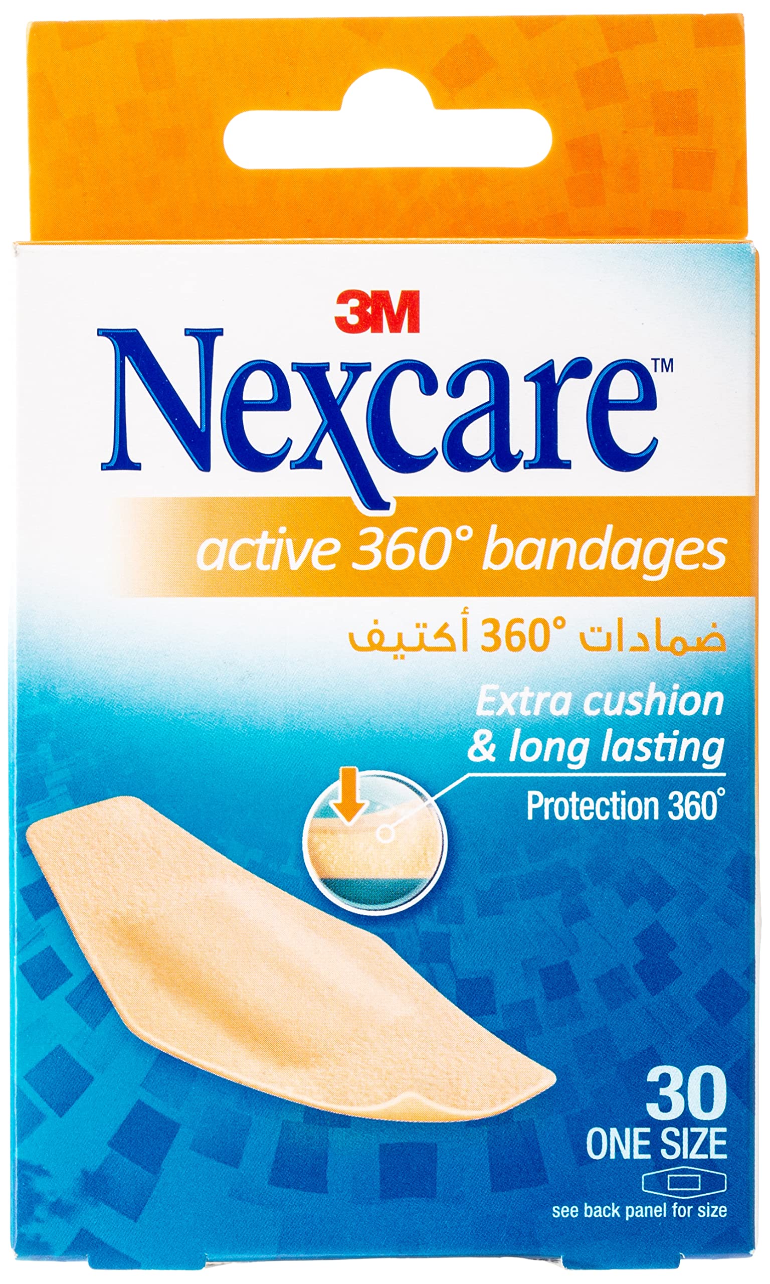 3M Nexcare 572-30DP Active Bandages 30'S, One Size
