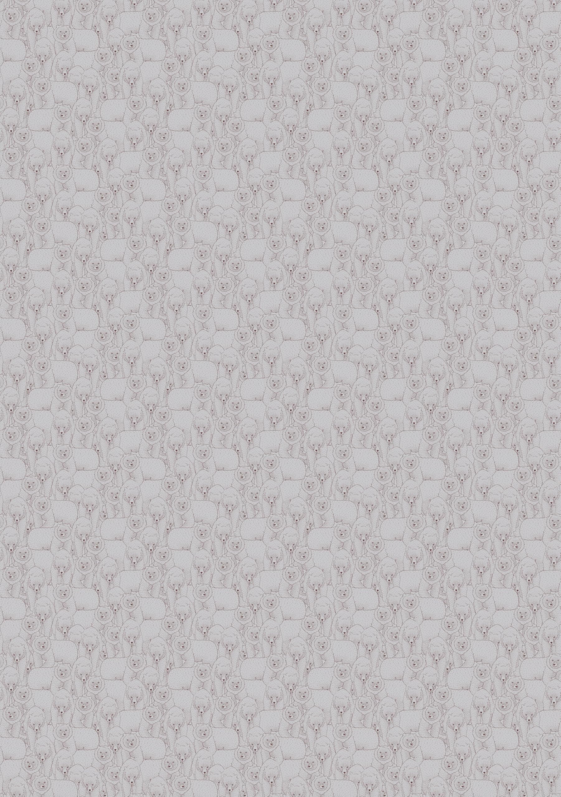 Papier peint intissé ours de qualité premium pour habiller la chambre d'enfant 200x285cm