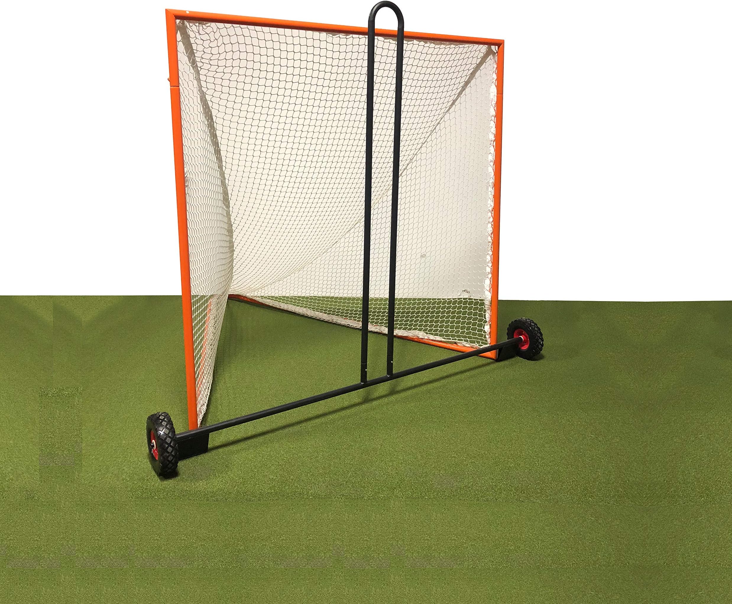 Trigon Sports Procage Lacrosse Goal Dolley, Heavy Duty Dolley Cart for Moving, Lacrosse Net Mover with 2 Wheels, Powder Coated Alloy Steel Frame, Black