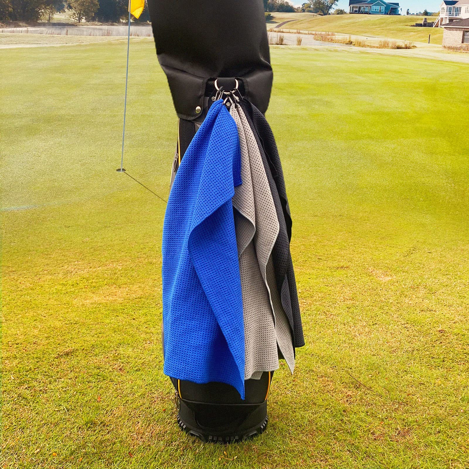Amazon.com: Golf Towel Set - 3 Microfiber Waffle Pattern Golf