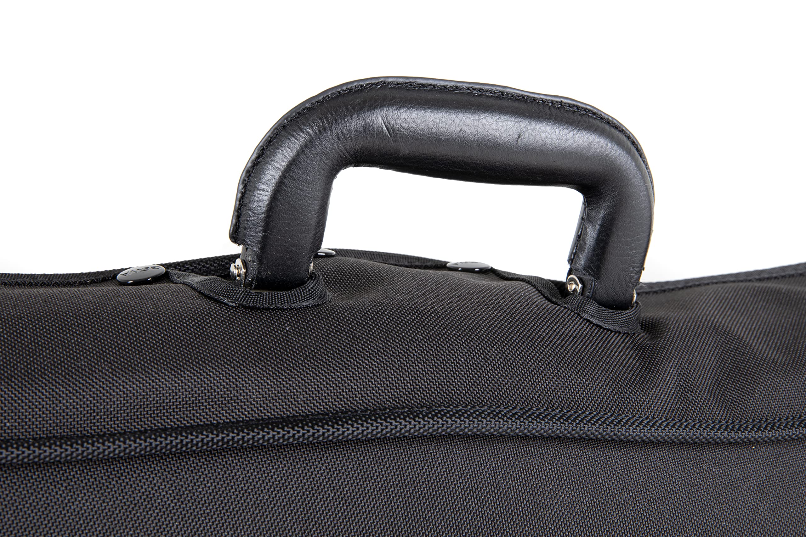 GEWA astuccio per violino sagomato 3/4 Liuteria Maestro - nero/blu - nucleo termico - Sistema di sospensione ammortizata - Rivestimento a vite idrorepellente - Serratura svizzera - Spallacci zaino