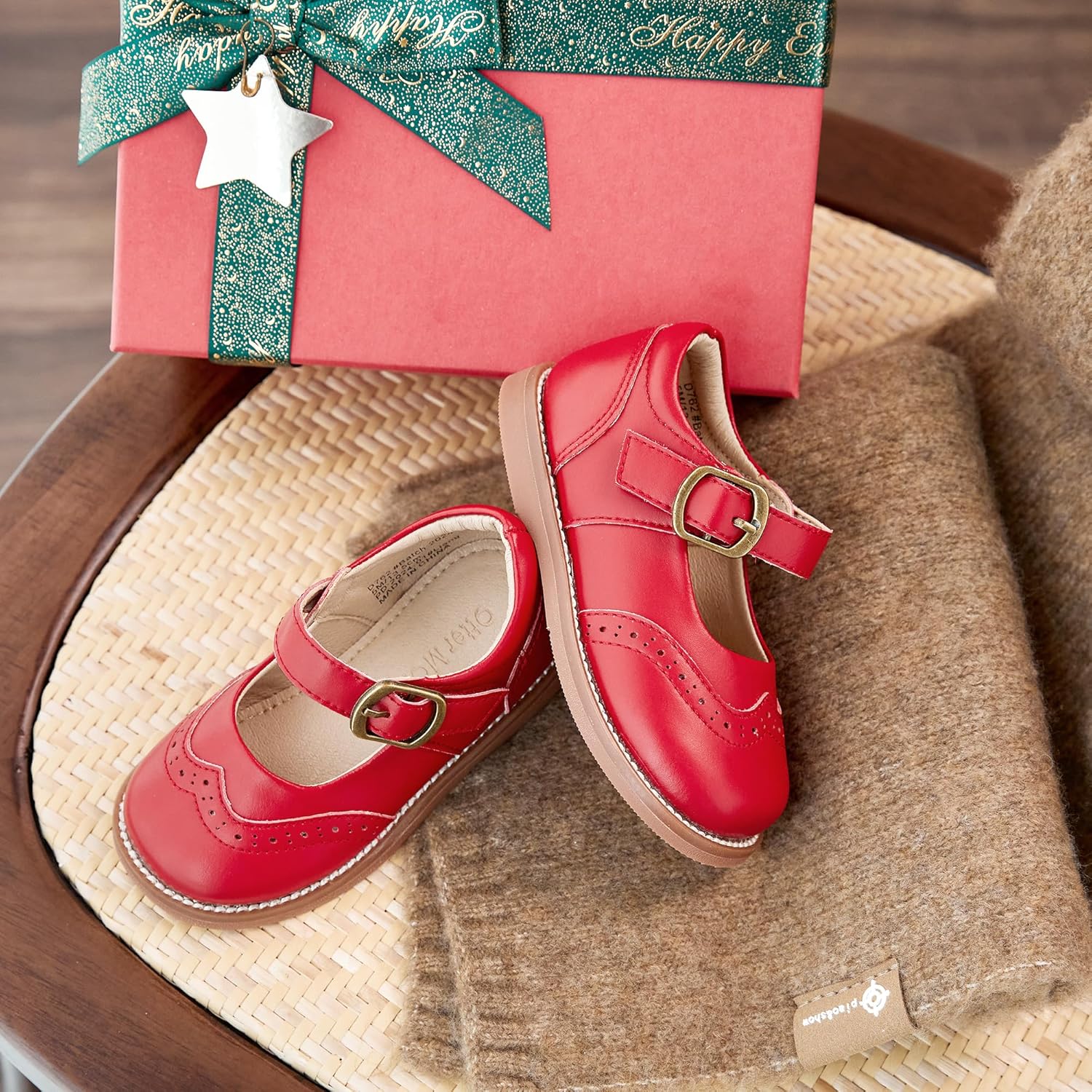 Otter MOMO Toddler Little Girls Oxford Shoes Mary Jane Flat T-Strap School Uniform Party Dress Shoes - Image 5