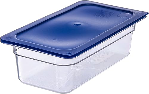 Miniatura 6 de Carlisle FoodService Products 3058060 Smart Lids Third Size Polyethylene Lid, Dark Blue (Pack of 2)