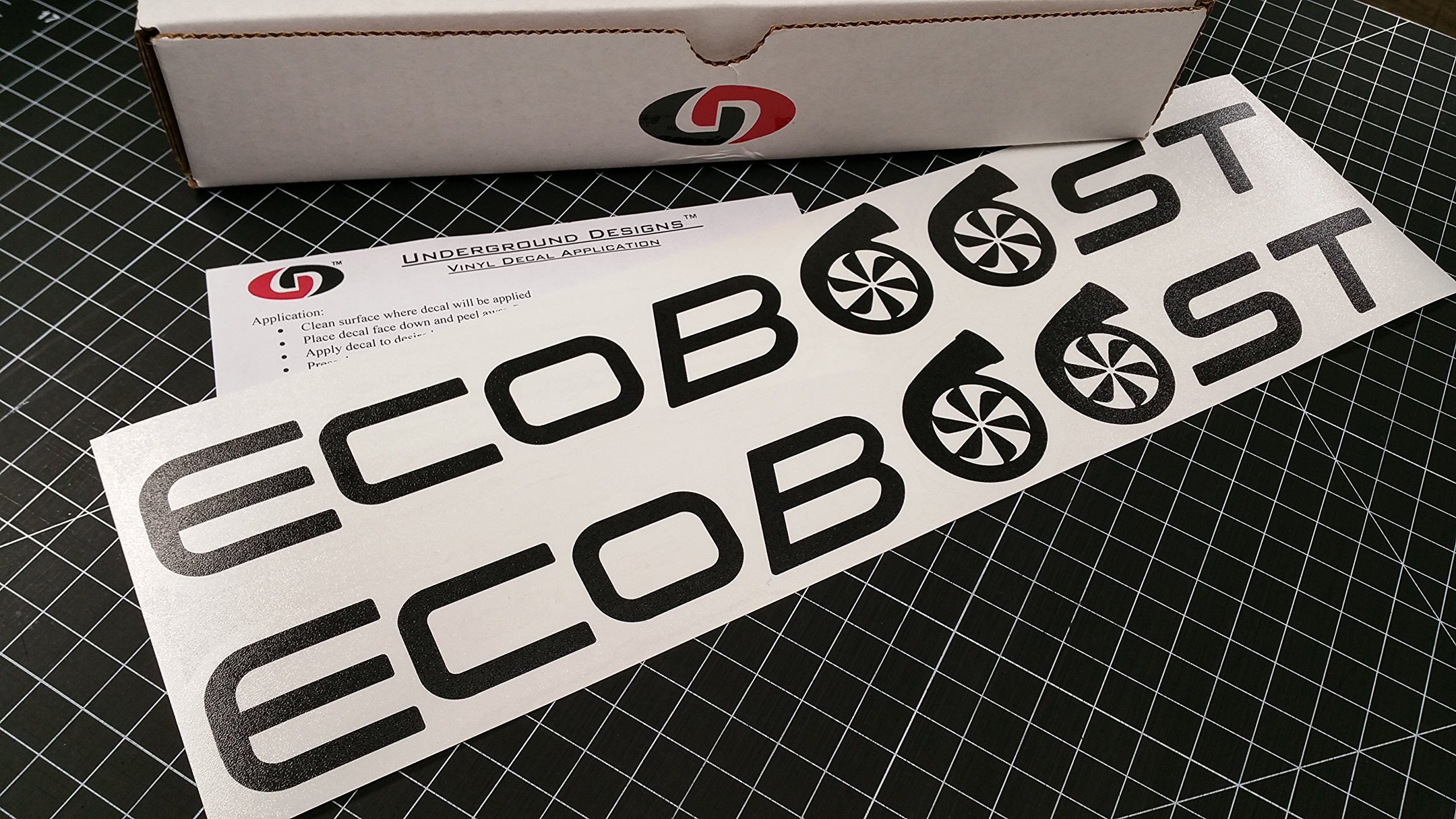 Amazon.com: UNDERGROUND DESIGNS ECOBOOST Turbo Vinyl Decals Fender