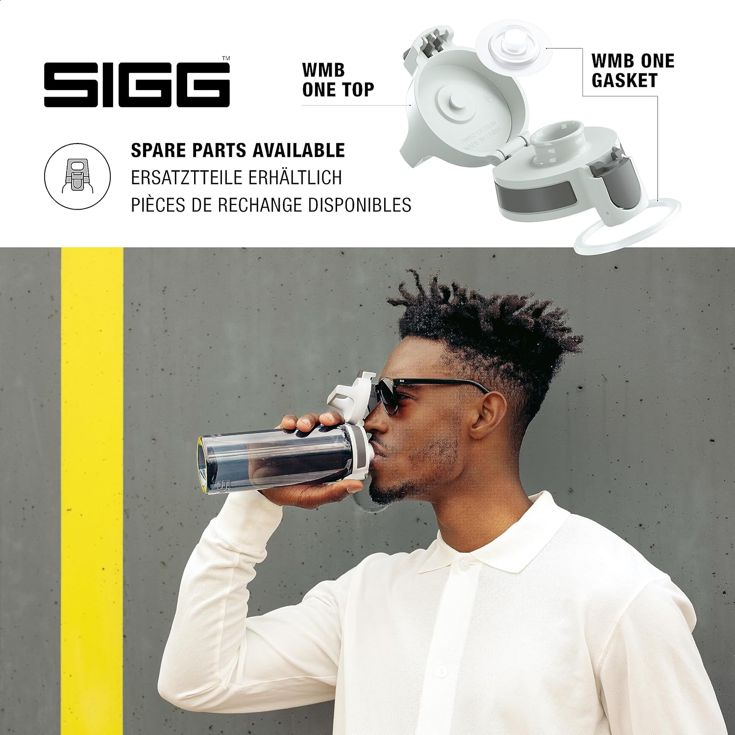 SIGG - Total Color - Refillable Sports Water Bottle - Tritan - Carbonated Drinks - Dishwasher Safe - BPA Free 20Oz, 34Oz