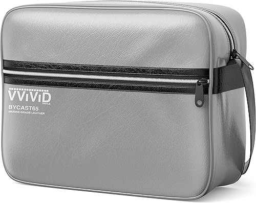 Miniatura 4 de VViViD Tela de vinilo marina plateada resistente a la intemperie con acabado de piel sintética (50 pies x 54 pulgadas)