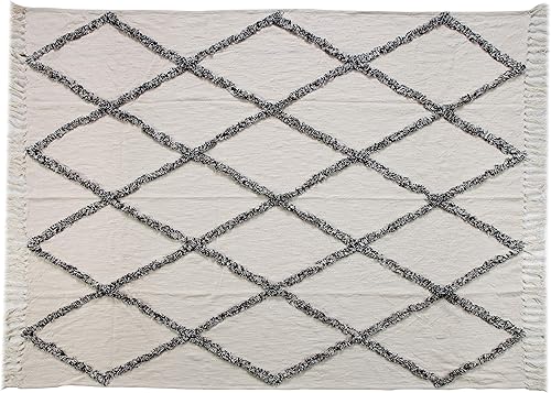 Miniatura 3 de LR Home - Manta moderna tejida a mano suave de 50 x 60 pulgadas, perfecta para cama, sofá, sofá y decoración de sala de estar, mantas cálidas para