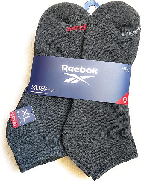 Amazon.com: Reebok 6 Pack Mens Low Cut 