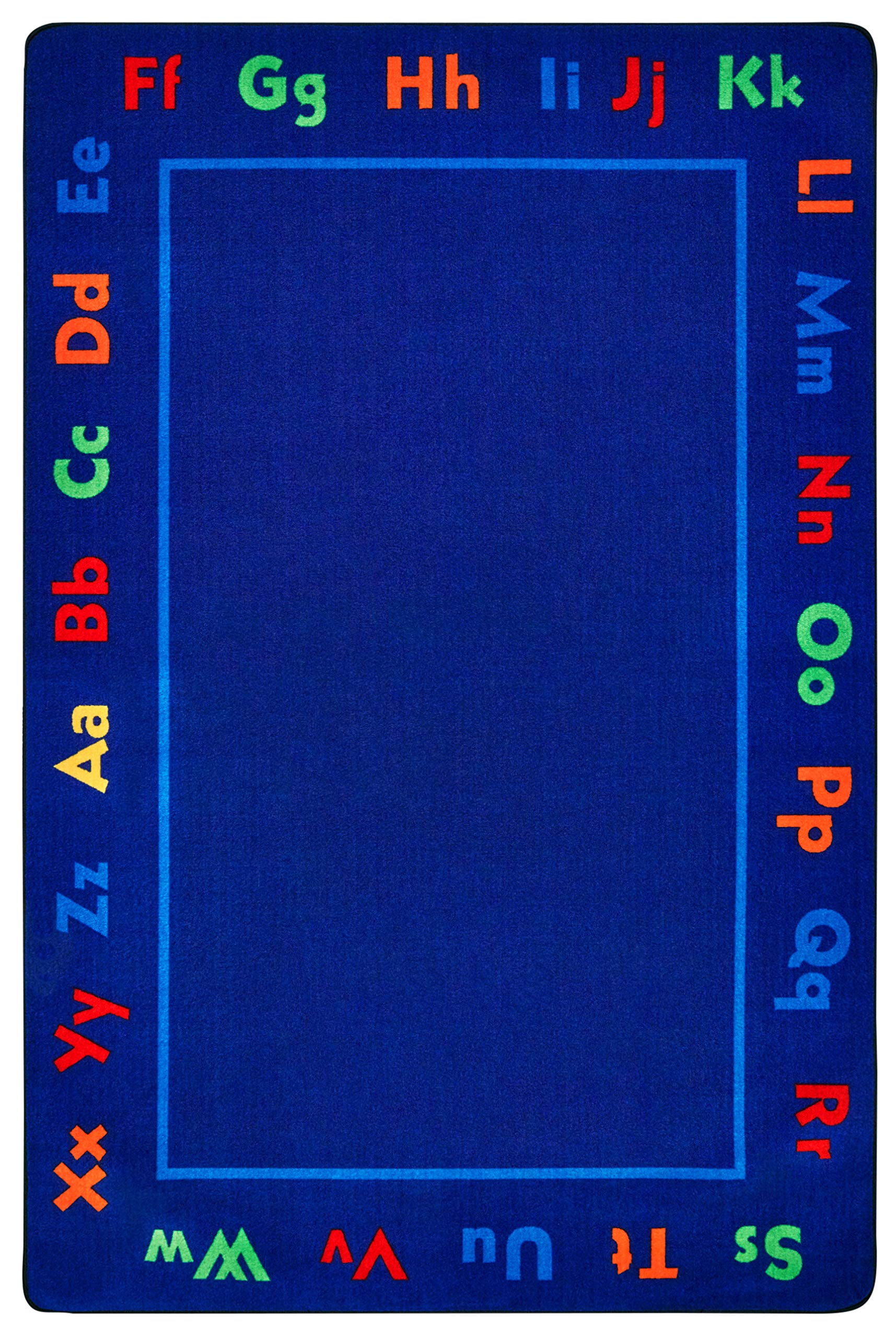 Carpets for Kids KID$Value Plus Collection 96.88 Alphabet Value Rug 8ft x 12ft Rectangle, Multicolor