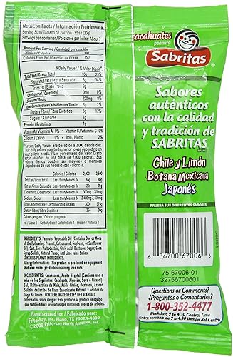 Miniatura 2 de Sabritas maní con sal y limón 7 onzas Paquete de 6