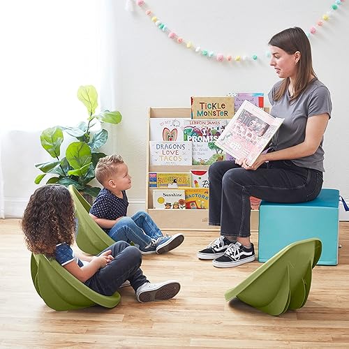 Miniatura 105 de ECR4Kids Leaf - Asiento de suelo, silla mecedora, color rojo, 6 piezas Azul,Contemporáneo,Tono tierra,Esmeralda/Sólidos,Verde Fern,Verde,Gris,Verde