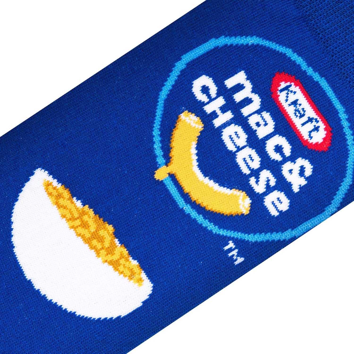 Cool Socks - Kraft Mac & Cheese Crew Socks - Food Graphic Novelty Sock - Size Medium for Men, Women & Kids - Fun Pop Culture Crazy Merch - Comfy Cotton Blend - Gift for Foodies Birthdays Holidays - Image 4