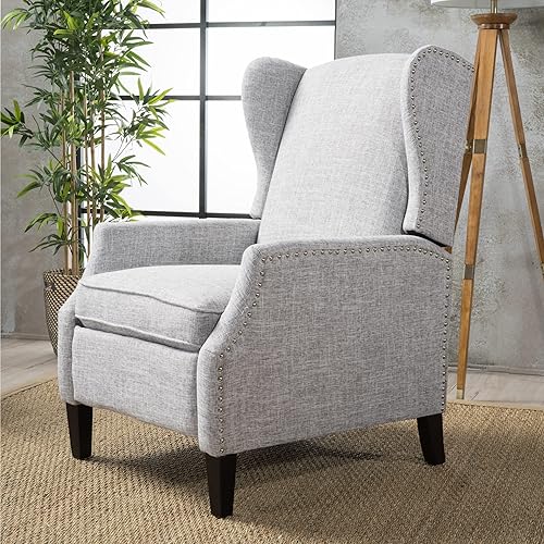 Miniatura 24 de Christopher Knight HomeReclinador de tela tradicional de Wescott, rojo profundo Color rojo oscuro,gris (Light Grey Tweed),Azul marino,Tweed gris