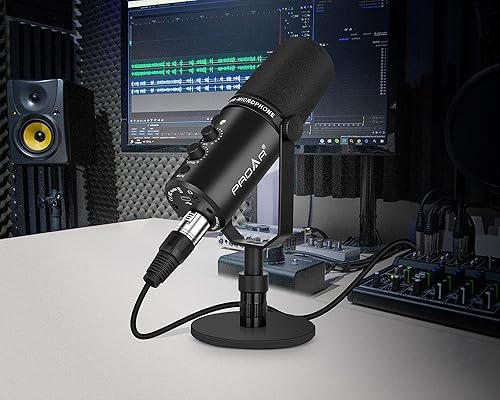Miniatura 8 de Micrófono dinámico XLRUSB, micrófono de computadora de PC para podcasting, grabación vocal, transmisión en vivo, juegos y voz en off, kit de