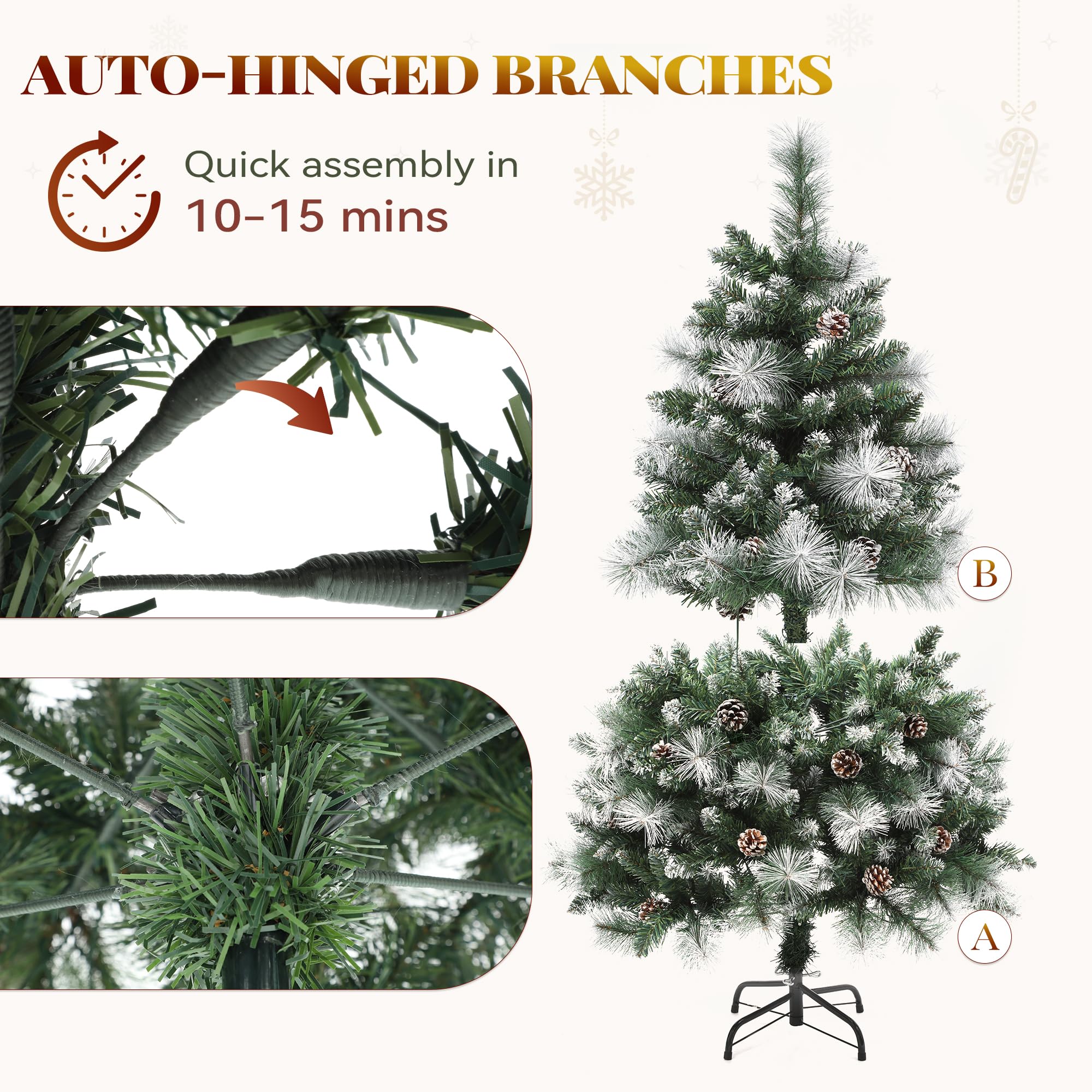 Kunstkerstboom Imperial Pine 180cm met LED licht - Top Tuincentrum