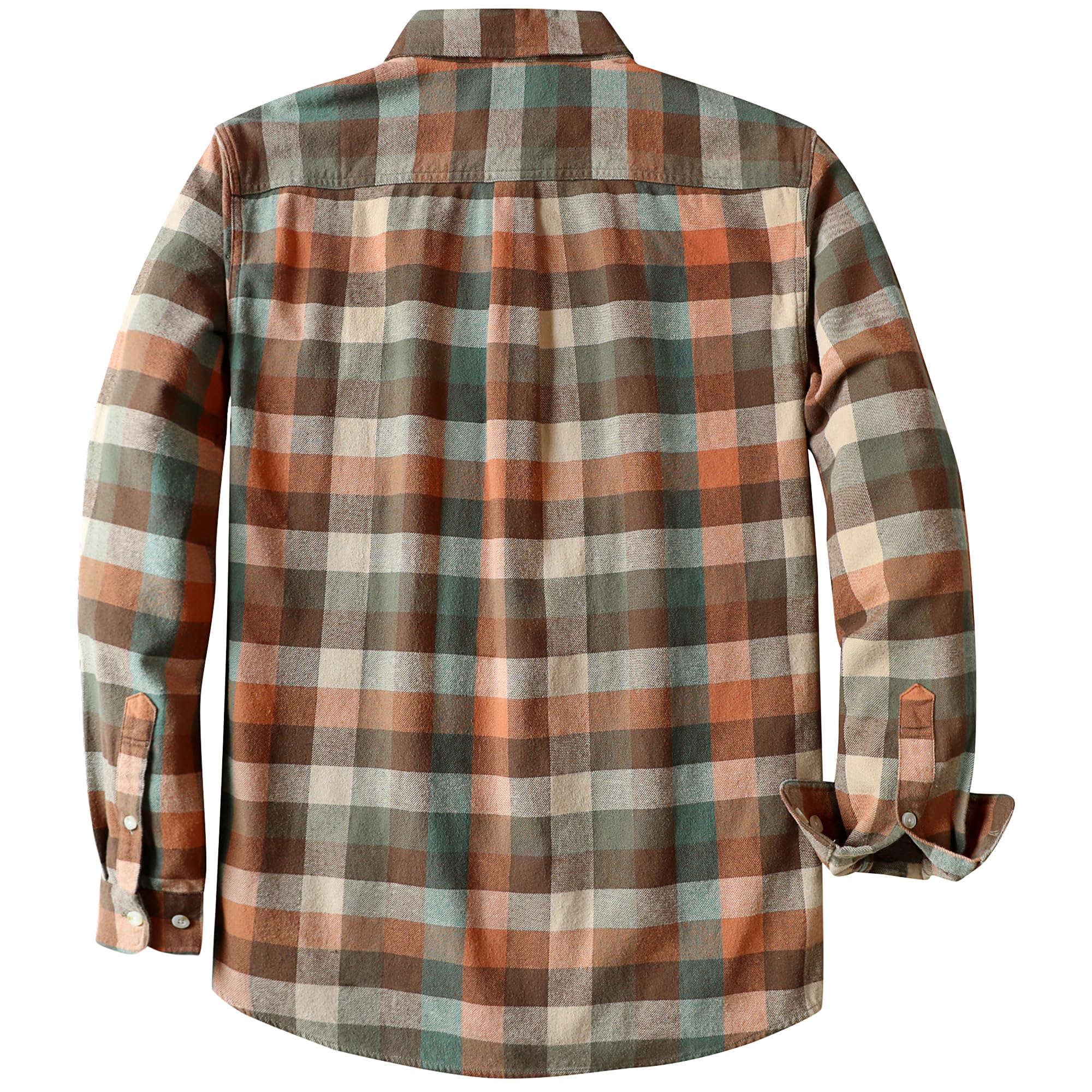 Dubinik® 6 oz Camicia Flanella Uomo Camicia Uomo Flanella Leggera Cotone Comode Casual Invernale Camicia A Quadri Uomo