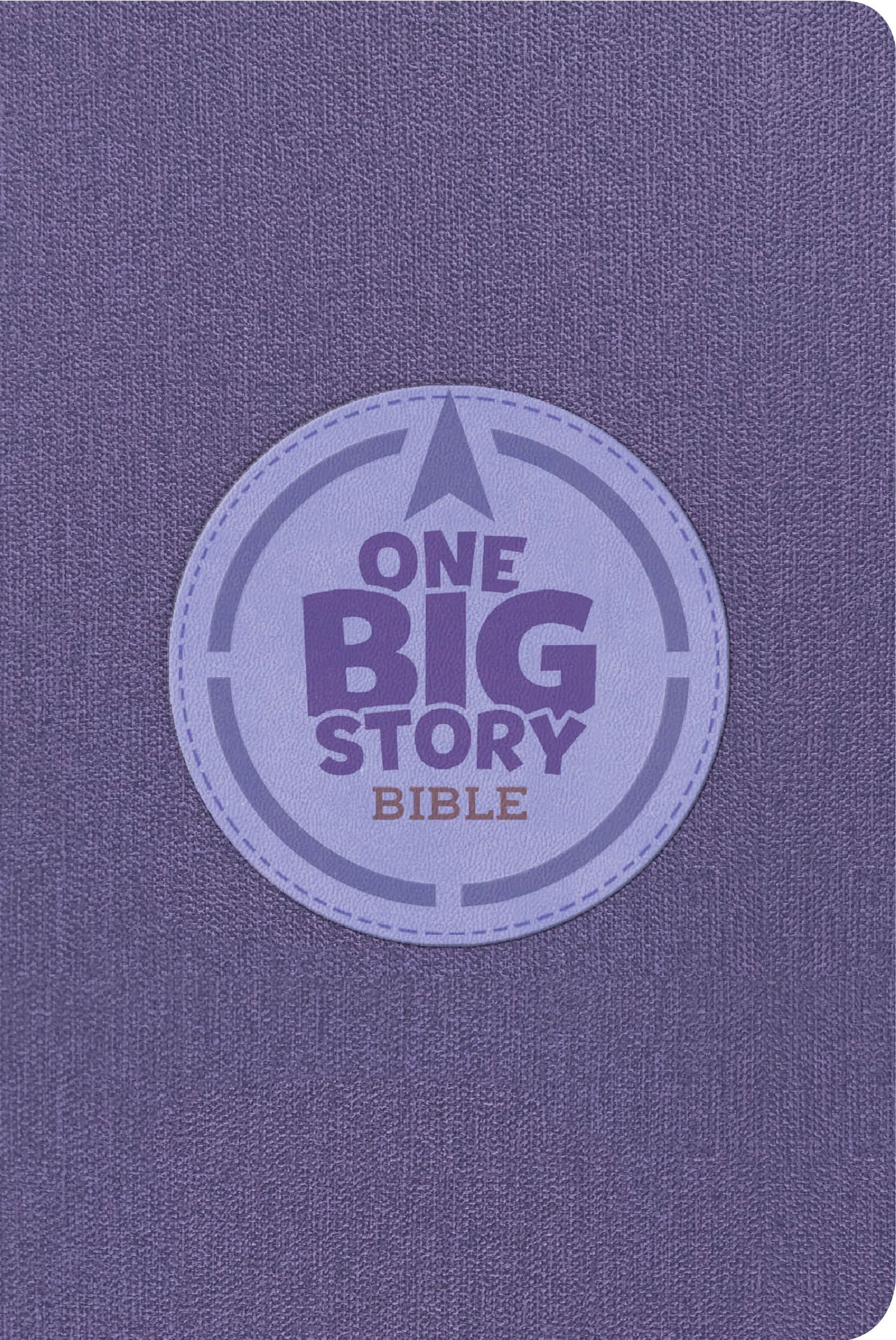 CSB One Big Story Bible, Revised & Updated, Easy-to-Read Optimal Type, Purple LeatherTouch, Indexed