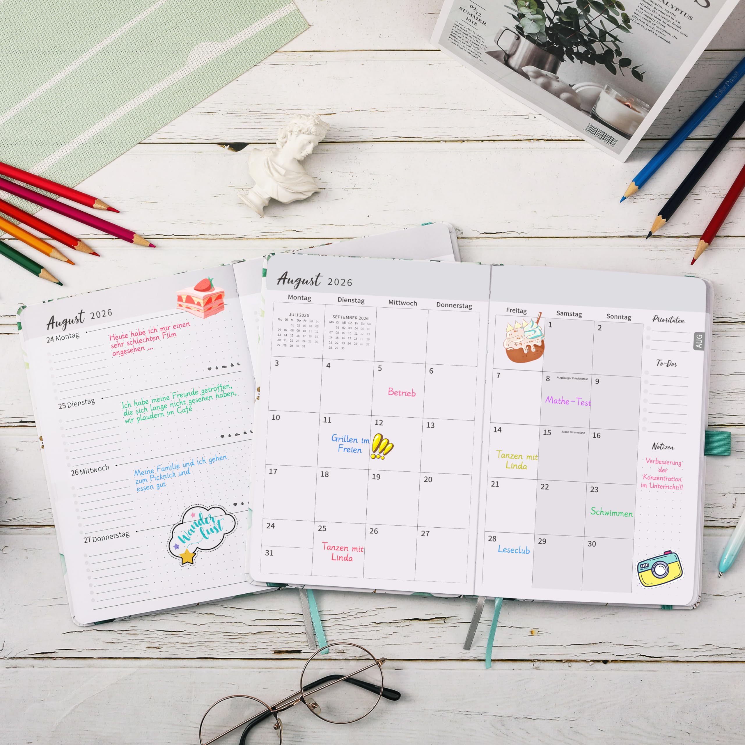 Agenda Civil De Poche Oberthur Collection Oslo 16 Semainier 2025 Bleu