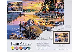 Paint Paradise with Morning Paradise Nature Paint by Number Kit