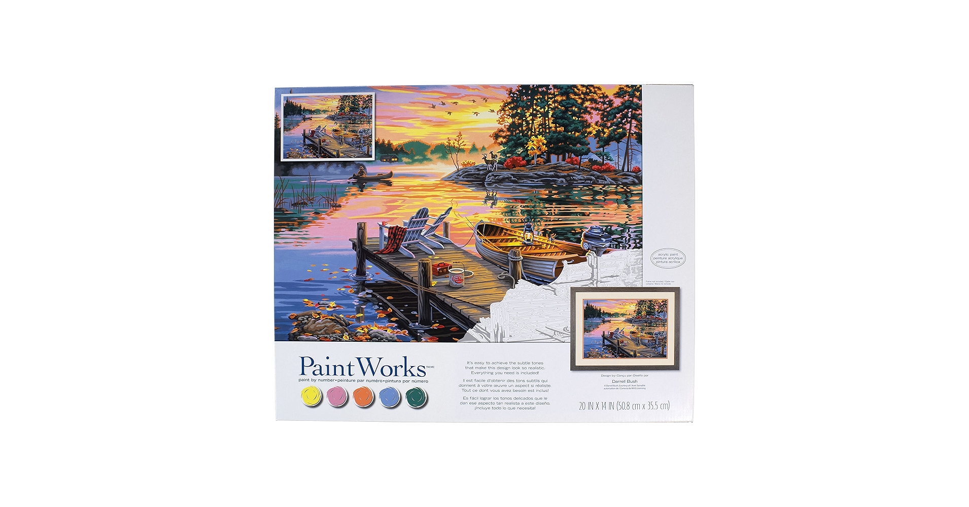 Amazon.com: Dimensions 73-91795 PaintWorks Morning Paradise Nature