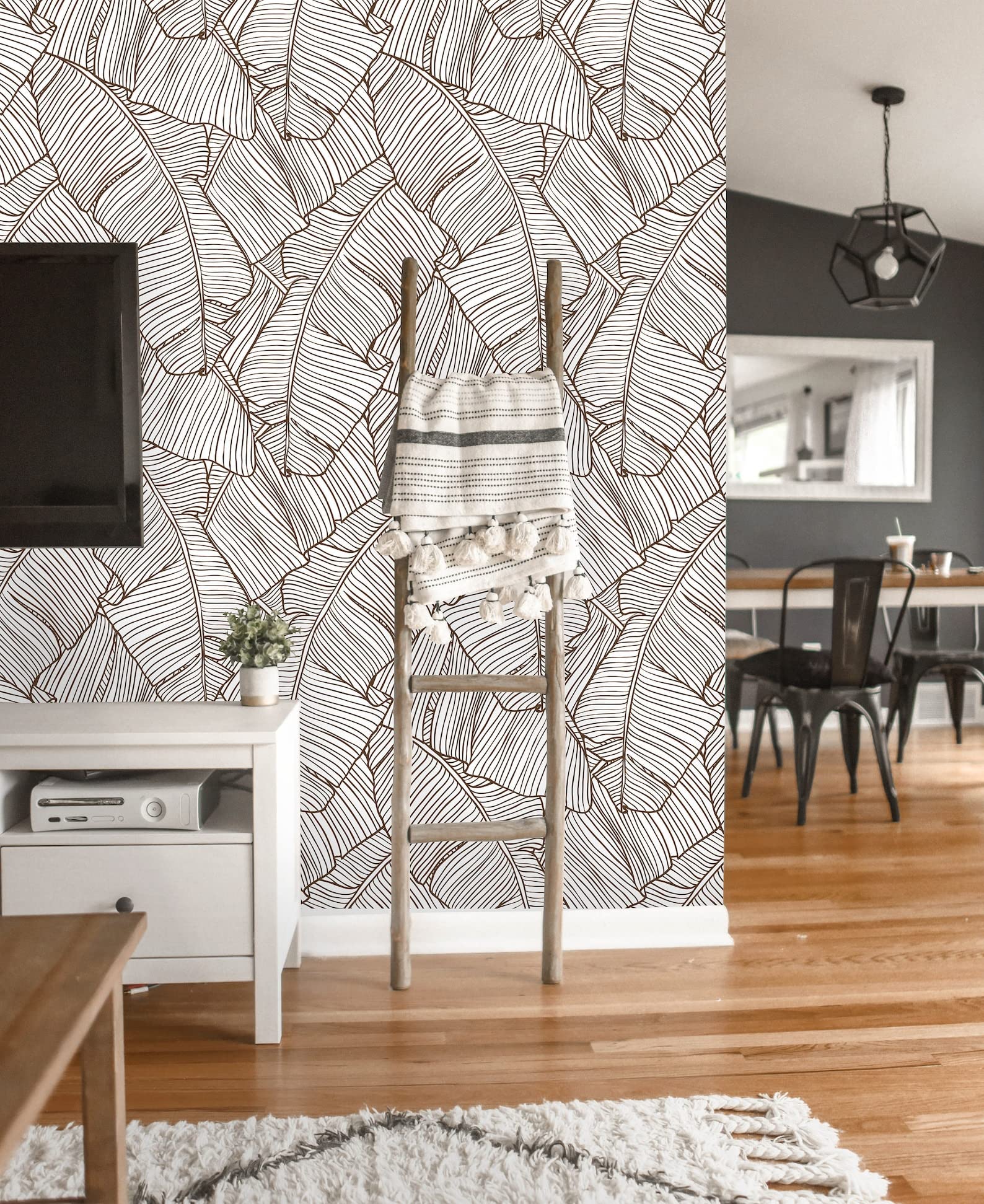 Coloritto Removable Wallpaper | Peel and Stick Tropical Mural | Self Adhesive Palm Wall Decor (1 roll 24" W x 96" H)