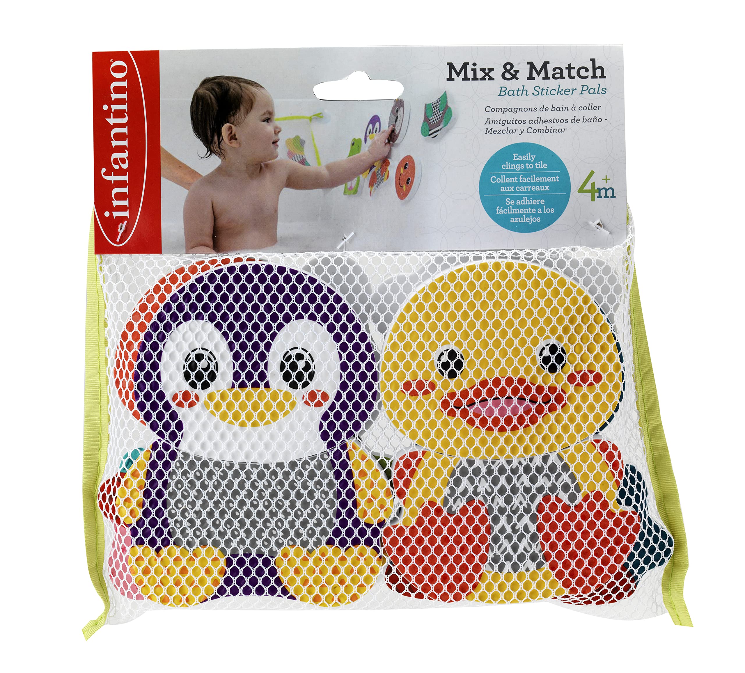 Sponsored Ad – Infantino Mix & Match Bath Sticker Toy Pals For Baby From 4 Months And Above-Multicolor