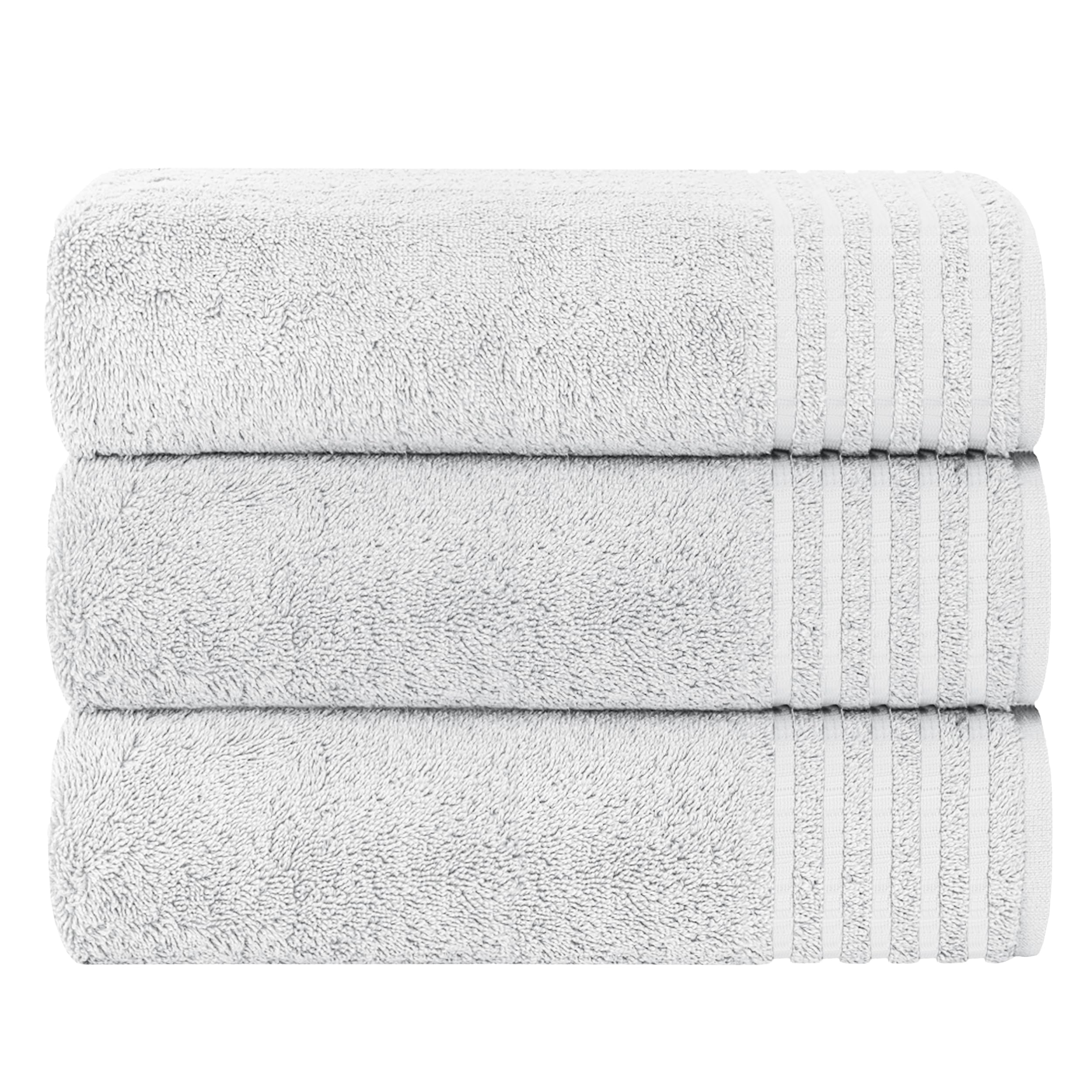 LIZZIE JACOBS Monaco Lot de 3 draps de bain de 500 g/m² en coton