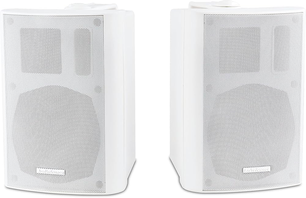 AudioSource LS 545 Indoor/Outdoor Two-Way Speakers (Pair, White